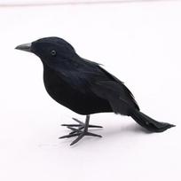1pc/3pcs Black Crow Fake Bird Toys Feather Animal Bird Repellent Pest Props Party Supplies Garden Statues Sculptures Outdoor