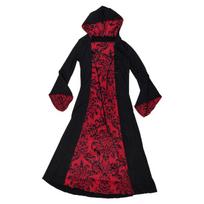 Medieval Victorian Dress for Women,Witch Vampires Dress Halloween Renaissances Costumes Gothic Cosplay Gown with Hooded M