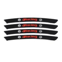 2026 Karštos VW VOLKSWAGEN 4 vnt. Aliuminio Lydinio Automobilio Ratlankių Lipdukai Volkswagen GTI R-Line R Polo T5 Golf Passat Scirocco