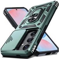 Military Armor Camera Slide Case For Samsung A16 A55 A35 A15 A53 A13 A73 A33 A52 A54 A34 A14 A24 Magnetic Ring Stand Phone Cover A54 5G
