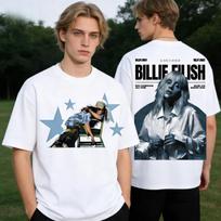 2026 Single Billie Eilish WILDFOWER Song Printed Cotton T-shirt Summer Men's Clothing Fashion Casual T-shirt Fan Gifts Ins Y2k S juoda