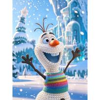 Disney Pasidaryk pats perlų menas Olafo tema Kūrybingas perlų tapybos dekoratyvinis sienų menas Kūrybingas ornamentas Dovana draugams Stalviršio dekoras 30x40