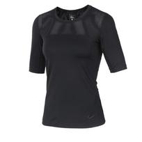 Nike Pro Hypercool Casual Round Neck Breathable Spliced Sports Short Sleeve T-Shirt Women T-Shirts 832055-010 M