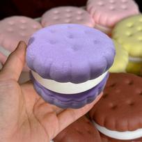 Squishy Simulated Cake Squeeze Toy Fidgets Toys Big Cookie Biscuit Slow Rising Squishy Anxiety Antistress Squishys Gifts Kids