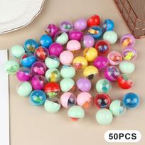 30/50Pcs Fun Mixed Surprise Capsule Egg Toys Transparent Eggshell Mixed Toy Birthday Party Favor Rewards Pinata Filler Gifts as the picture