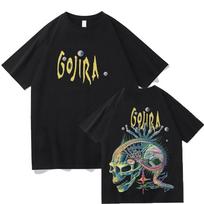 Skull Anemone Cotton Tee France Metal Band Gojira Merch T Shirts Unisex Fashion Vintage Clothing Casual Y2K T Shirt S įvairiaspalvis
