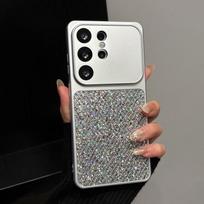 Glitter Case For Samsung Galaxy S26 Ultra S23 S2 S24 Plus FE S22 Note20 Ultra A6 A A4 A3 A2 A36 A3 A17 A26 Cover Galaxy A53 5G orange