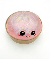 Cartoon Squishy Plasticity Buns Toys Transparency Squeeze Toy Relieve Stress Funny Anti-Stress Sensory Toy Adult Trendy Toy Gift Water filled style rožinė