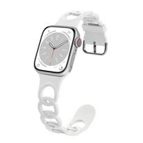 Soft Silicone strap For Apple Watch bands 46mm 42mm 44mm 40mm 49mm 45/41mm waterproof bracelet iWatch series 11 10 9 8 7 6 SE3 ultra 2/3 band 46mm 44 45 49mm pilka
