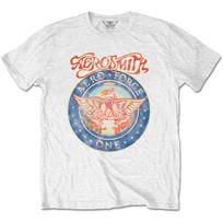 Aerosmith TShirt Aero Force One Band New White Official Unisex T-Shirt Graphic Tee M