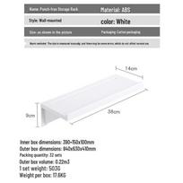 Wall-Mounted Suction Cup Bathroom Corner Shelf for Shower Gel Storage No-Trace Sticker (1 piece) balta