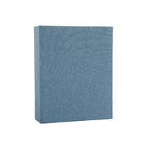 Linen Cover Photo Album with 200 Pockets Two Grid Design Insert Sleeve Storage for Standard Size Photographs Keepsake one size mėlyna