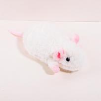 Cute Plush Mouse Pencil Case,Large Capacity Cartoon Animal Stationery Storage Bag for Kids Students Back to School Supplies Gift balta