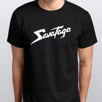 SAVATAGE MARŠKINĖLIAI dydžiai S M L XL XXL spalvos Juoda, Balta S black