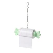 Hanging Chain Parrot Shredding Toy Candy Shape Bird Cage Chew Toy  For Pet Bird žalia