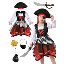 Halloween Pirate Costume Set for Party Performances L rožinė