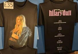 Hilary Duff Small Rooms Big Nerves Tour 2026 Tshirt Unisex T-Shirt S
