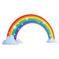 Kids Room Glitter Rainbow Pattern Colorful Wall Sticker Self Adhesive Home Decoration Wall Decal įvairiaspalvis