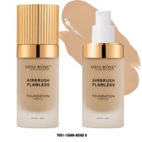 MISS ROSE Foundation for Oily Skin Natural Finish Waterproof Longwear Beige 6