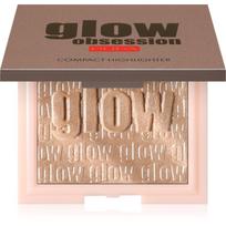 PUPA Milano Glow Obsession profesionalų lygio švytėjimo suteikianti presuota pudra atspalvis 100 - Light Gold 6 g