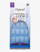 Depend Cosmetic - Natural Look Kort Sq - Dirbtiniai nagai - Nude