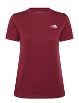 The North Face - W Evolution Simple Dome Slm Short Sleeve - Sportiniai marškinėliai - Burgundiška splava