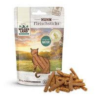 WILDES LAND Chicken pure sticks skanėstai katėms su vištiena, 50 g