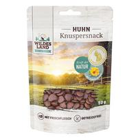 WILDES LAND Crunchy snack chicken with marigold traškūs skanėstai katėms su vištiena, 50 g