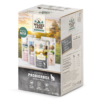 WILDES LAND Pouch Tasting box konservuoto pašaro rinkinys suaugusioms katėms, 4x100 g