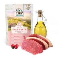 WILDES LAND Calf and duck konservai katėms su veršiena ir antiena, 100 g