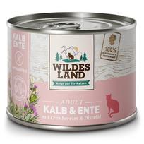 WILDES LAND Calf and duck konservai katėms su veršiena ir antiena, 200 g