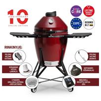 Anglinis grilis Kamado Bono Evo Media raudonas