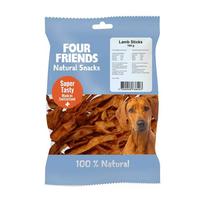 FourFriends natural snacks lamb sticks skanėstas šunims, džiovinta ėriuko oda, 150 g