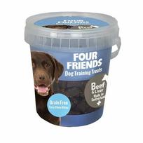 Four Friends Training Treats Beef & Liver dresūros skanėstai šunims su jautiena ir kepenėlėmis, 400 g