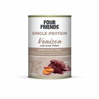 Four Friends Single Protein Venison with Sweet Potato konservai šunims su elniena, 400 g