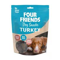 Four Friends Dog Snacks Turkey begrūdis skanėstas šunims su kalakutiena, 200 g