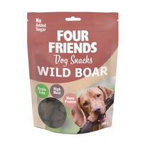 Four Friends Dog Snacks Wild Boar begrūdis skanėstas šunims su šerniena ir spanguolėmis, 200 g