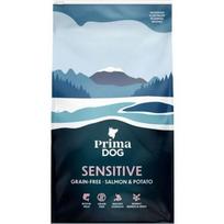 PrimaDog Adult Salmon & Potato begrūdis sausas ėdalas alergiškiems šunims su lašiša, 20 kg