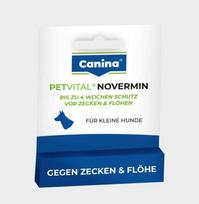 Canina Petvital Novermin lašai šunims nuo 15 kg nuo blusų ir erkių, 4 ml