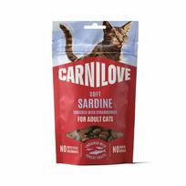 Carnilove Cat Snack Sardine enriched with Parsley pusiau minkštas skanėstas katėms, 50 g