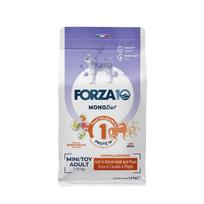 Forza10 Mini & Toy DIET Low Grain begrūdis sausas maistas mažiems šunims su arkliena mėsa ir žirniais, 1,5 kg