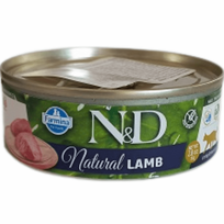 Farmina N&D Cat Natural Jautiena drėgnas papildomas maistas suaugusiems katėms su jautiena, 70 g