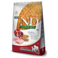 Farmina N&D Dog Low Grain Senior M/L sausas maistas vidutinių ir didelių veislių šunims su vištiena ir granatais, 12 kg