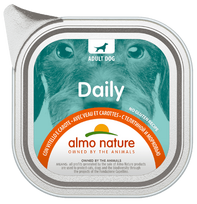Almo Nature Daily Dog Jautiena su morkoviu drėgnas maistas suaugusiems šunims, 100 g