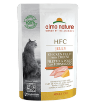 Almo Nature HFC Jelly Vištiena su sūriu žele, katėms, 55 g