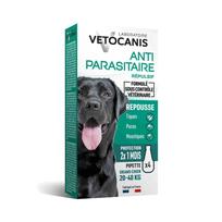 Vetocanis natūralūs vabzdžių repelentai lašiukai šunims (20-40 kg), 4x3 ml