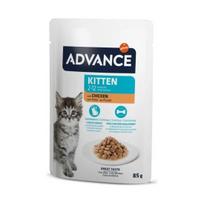 Advance Cat Wet Kitten Chicken drėgnas maistas kačiukams, nėščiosioms ir maitinančioms katėms, 85 g