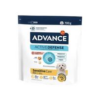 Advance Dog Mini Adult Sensitive visavertis ir subalansuotas maistas mažų veislių suaugusiems šunims su lašiša, 0.7 kg