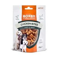 Boxby Chicken Bites džiovinti vištienos gabaliukai šunims nuo 9 mėnesių amžiaus, 90 g