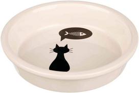 Trixie Ceramic bowl cat keraminis dubenėlis katėms, baltas, 0.25 l/ø 13 cm